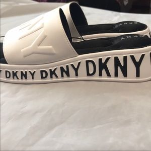 DKNY chunky slides